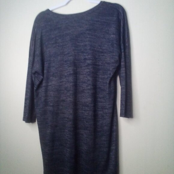 Philosophy Shirt L Women Lot o 2 3/4 Sleeve Soft Stretch Green Black - Picture 2 of 16